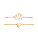 "Lotus-Heart" Bracelet - SophiaJewels