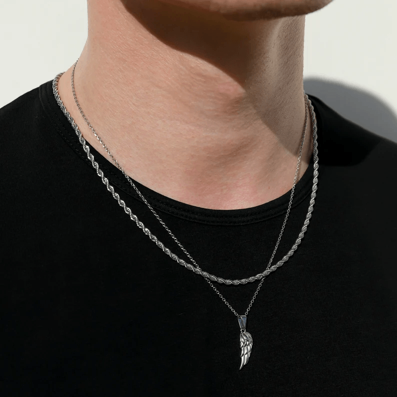 "Wing" BRAVE Men's Necklace - SophiaJewels