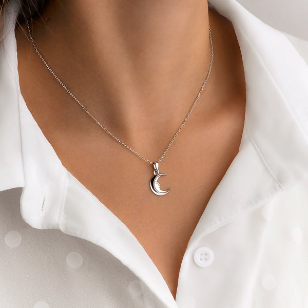 "Waning Moon" Necklace - SophiaJewels