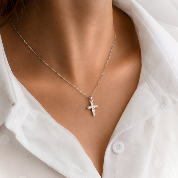 "Luminous Cross" Necklace - SophiaJewels