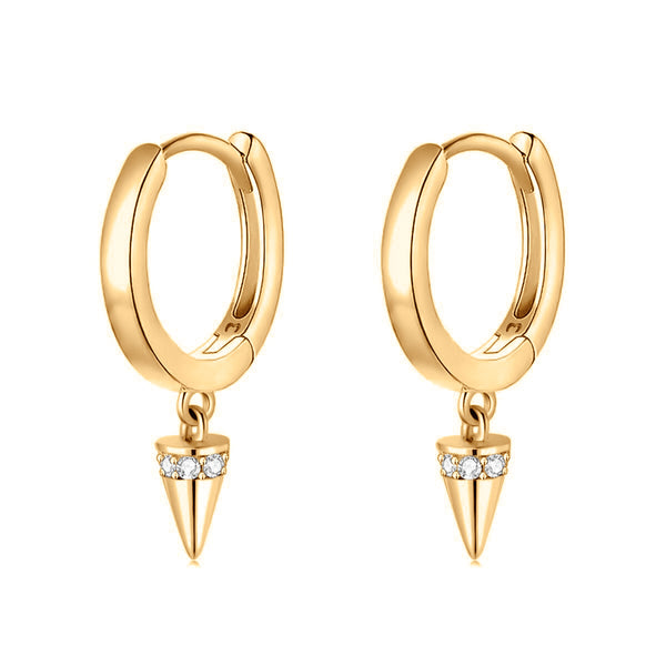 "Conical Hoop Rings" Earrings