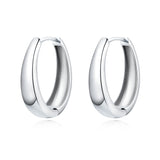 "Oval Hoop Ring" Earrings - SophiaJewels