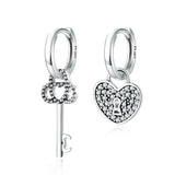 "Key & Heart" Earrings