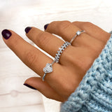 "Solitaire Zirconia" Ring