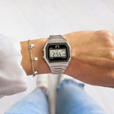 "Vintage" Digital Watch ~ Silver - SophiaJewels