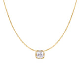 "Square Zirconia" Necklace - SophiaJewels