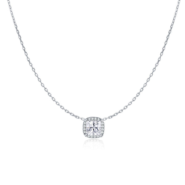 "Square Zirconia" Necklace - SophiaJewels