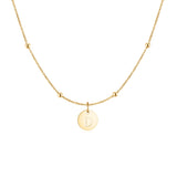 "Initial Circle" Necklace - SophiaJewels