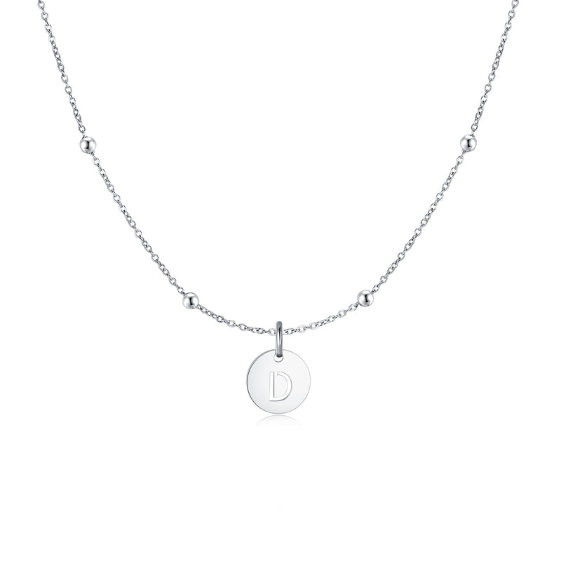 "Initial Circle" Necklace - SophiaJewels