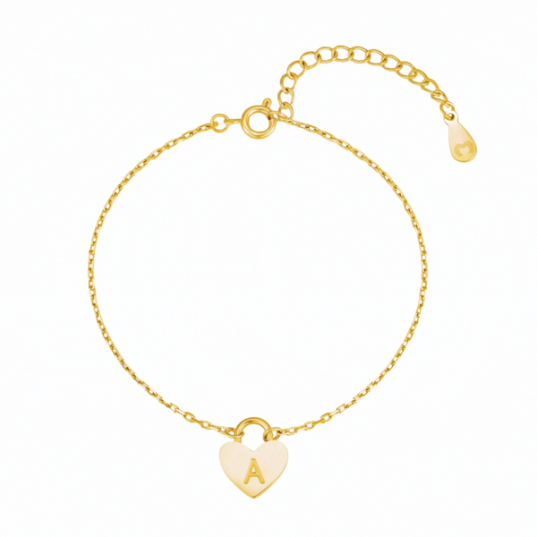 "Initial Heart" Bracelet - SophiaJewels