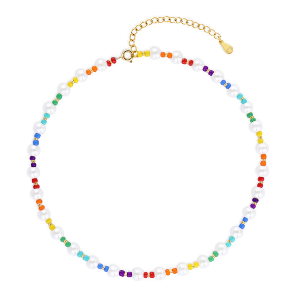 "Multicolour Pearls" Necklace - SophiaJewels