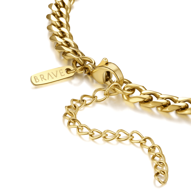 "Element" BRAVE men Necklace /Black/Gold - SophiaJewels