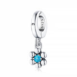 "Aqua Flower" Charm - SophiaJewels