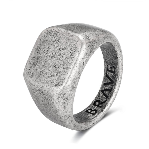 "Square Stone" BRAVE Men's Ring - SophiaJewels