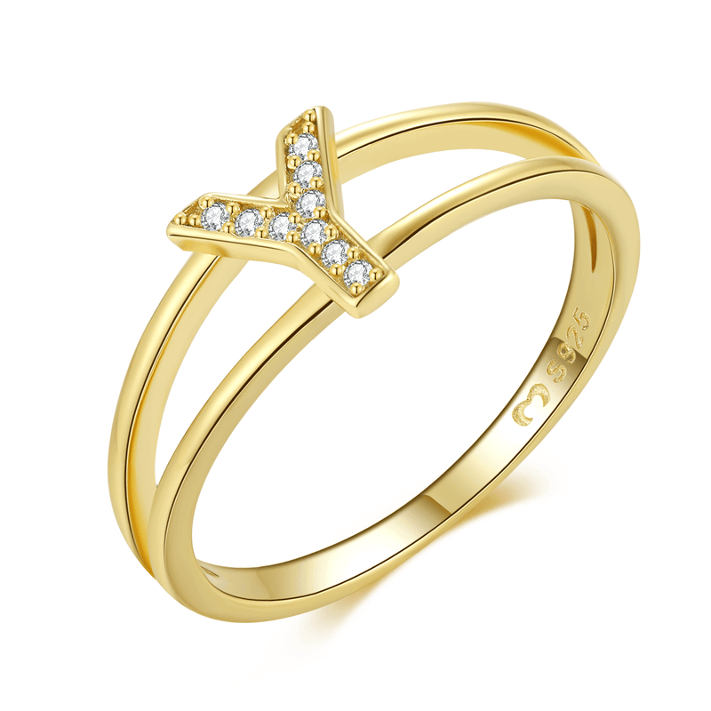 "Golden Initials" Ring - SophiaJewels