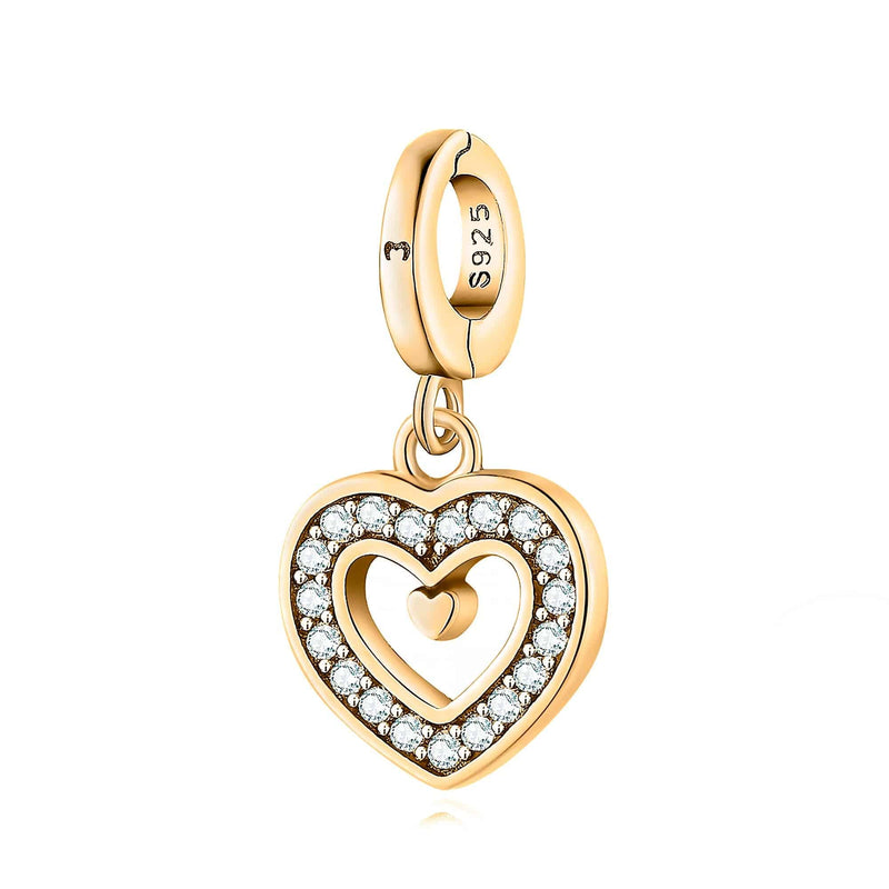 "Shining Heart" Charm - SophiaJewels