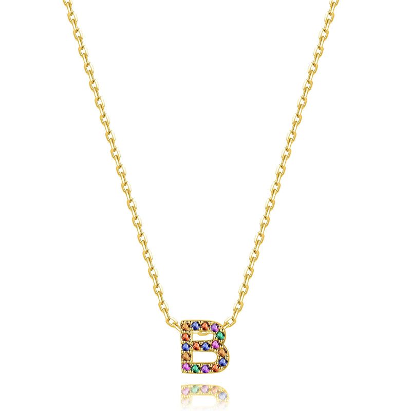 "Shinny Initial" Necklace - SophiaJewels