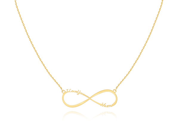 "I Love You Mum" Necklace ~ Gold/Rose Gold/Silver - SophiaJewels