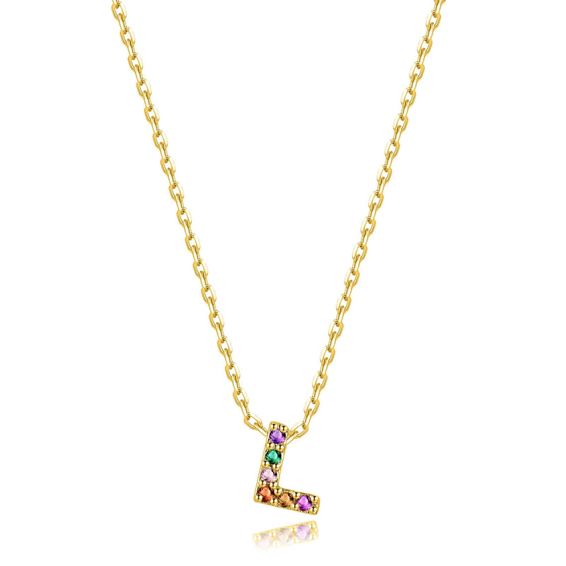 "Shinny Initial" Necklace - SophiaJewels