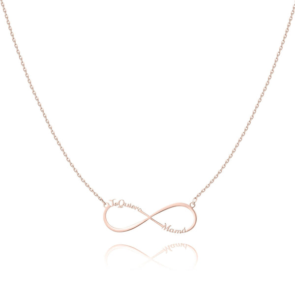 "Love u Mom" Necklace /Rose Gold - SophiaJewels