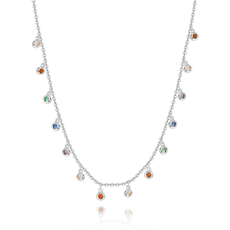 "Rainbow" Necklace /Rose gold - SophiaJewels