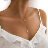 "Sky" Necklace /Rose Gold - SophiaJewels