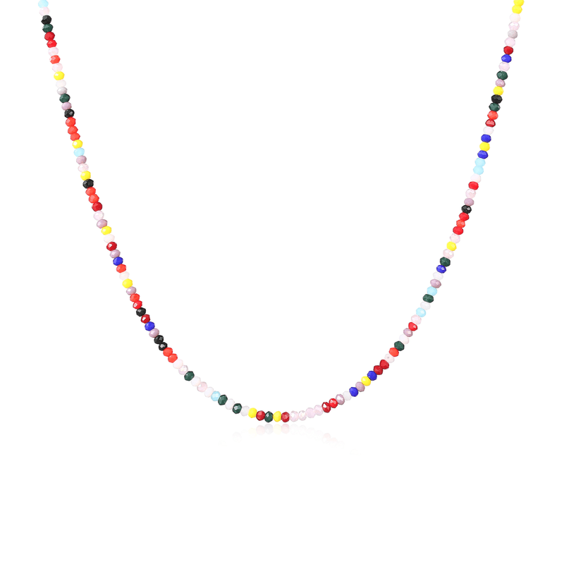 "Colour Stones" Necklace ~ Gold - SophiaJewels