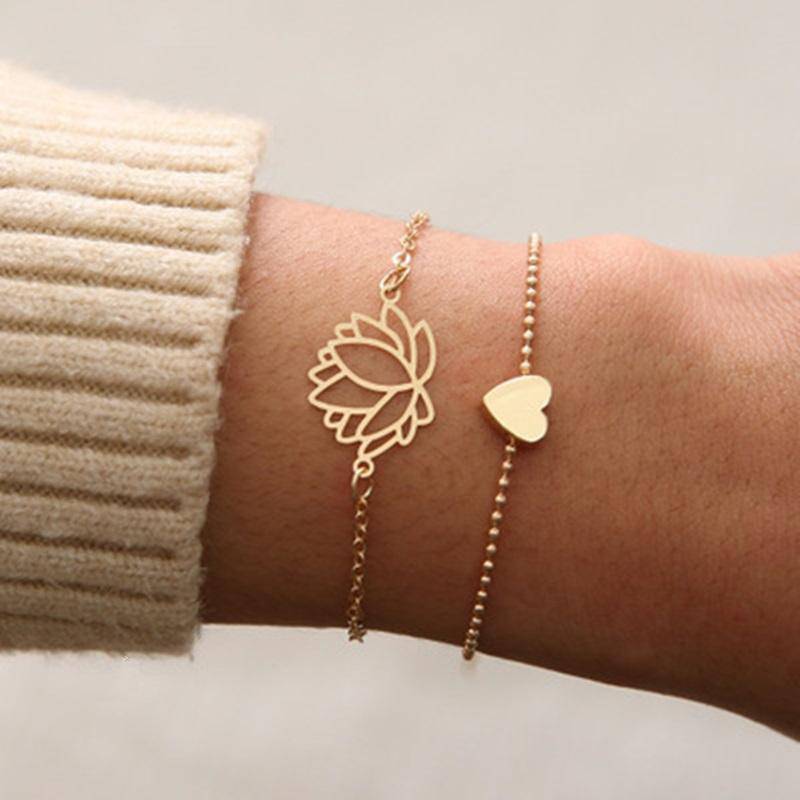 "Lotus-Heart" Bracelet - SophiaJewels