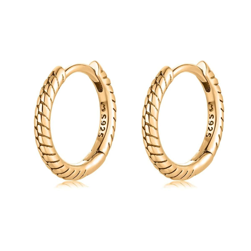 "Linear Ring Hoops" Earrings - SophiaJewels