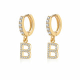 "Initial Hoops" Earrings - SophiaJewels