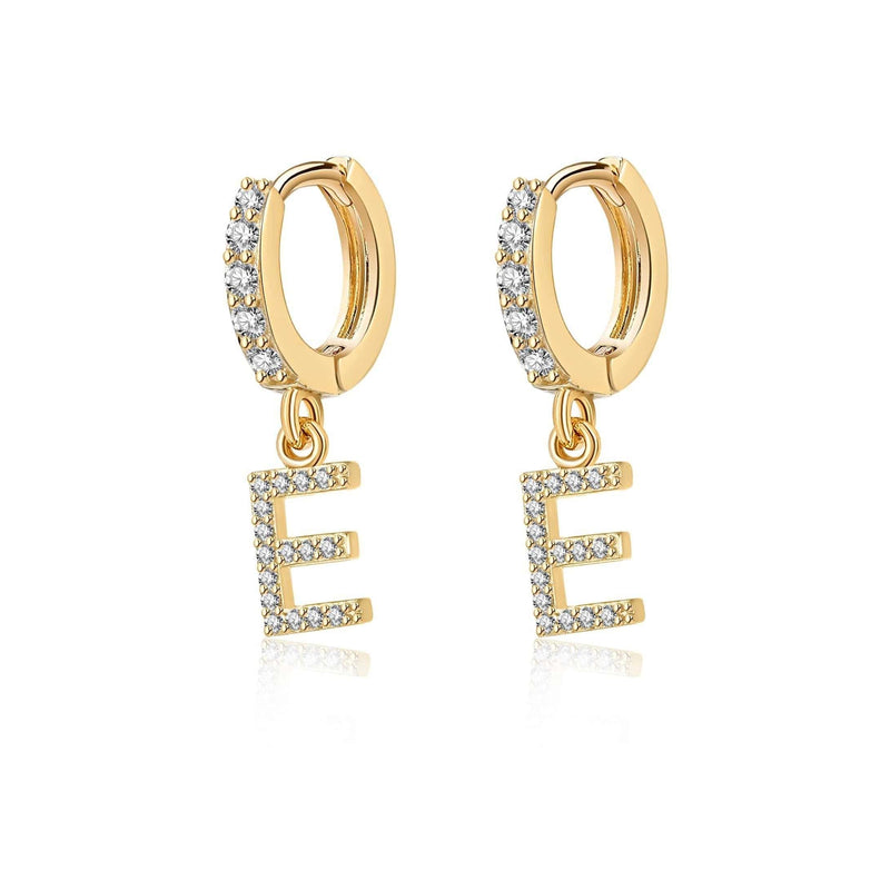 "Initial Hoops" Earrings - SophiaJewels