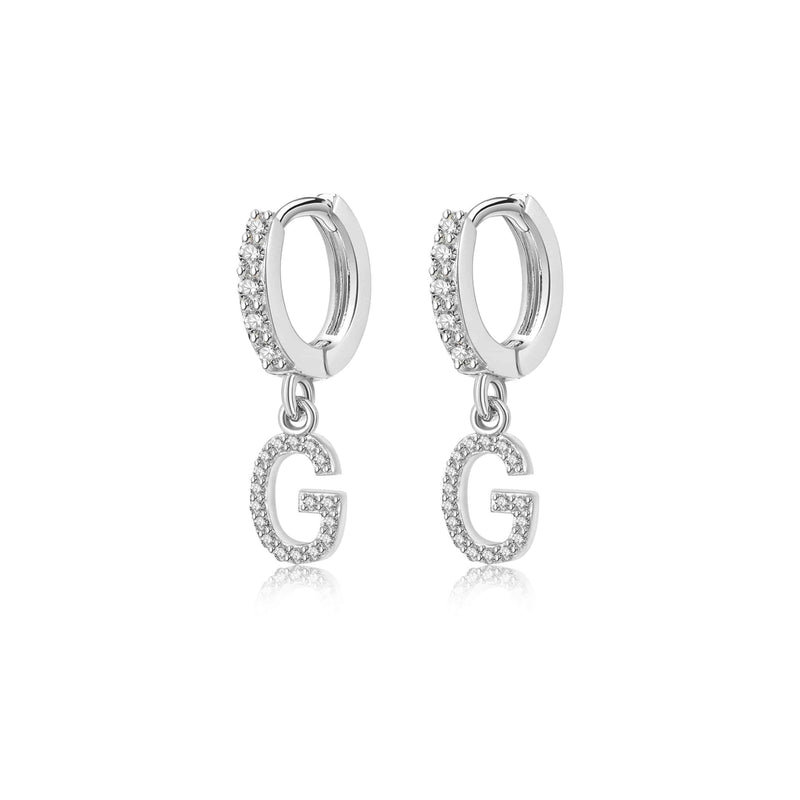 "Initial Hoops" Earrings - SophiaJewels