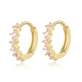 "Zirconia Hoops" Earrings - SophiaJewels