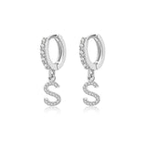 "Initial Hoops" Earrings - SophiaJewels