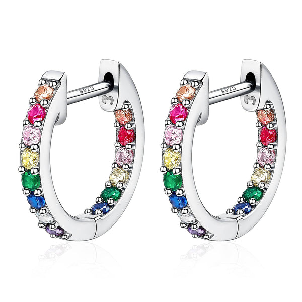 "Multicoloured Hoops" Earrings - SophiaJewels