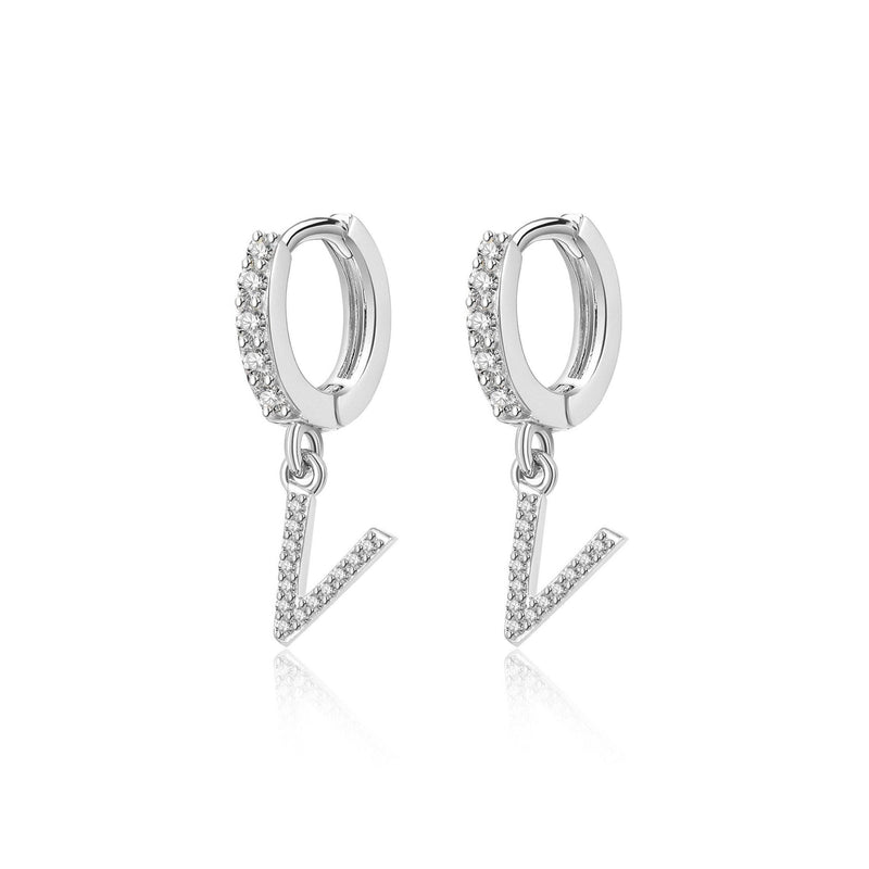 "Initial Hoops" Earrings - SophiaJewels