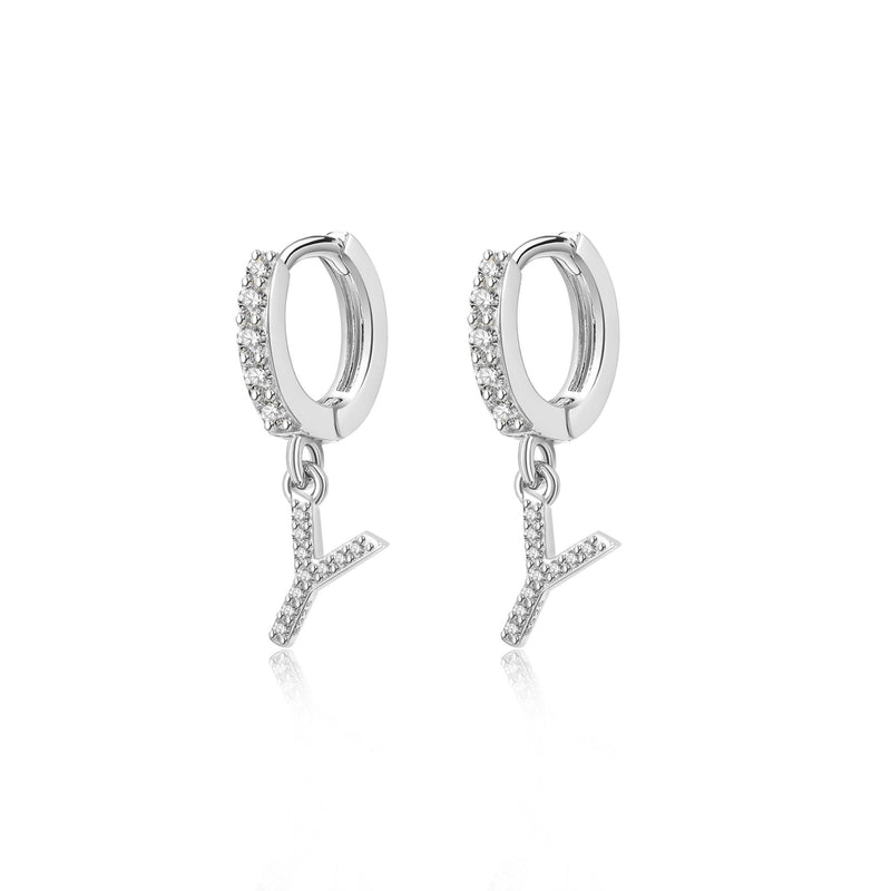 "Initial Hoops" Earrings - SophiaJewels