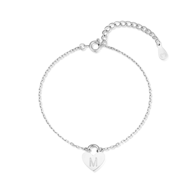 "Initial Heart" Bracelet - SophiaJewels