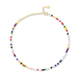 "Colour Stones" Anklet ~ Gold - SophiaJewels