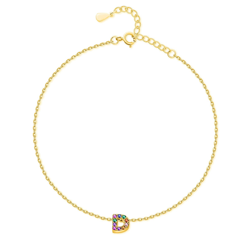 "Initial" Anklet ~ Gold - SophiaJewels