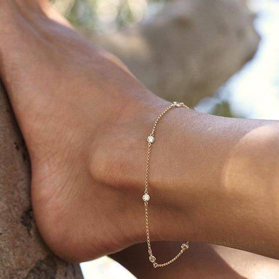 "Diamonds" Anklet - SophiaJewels