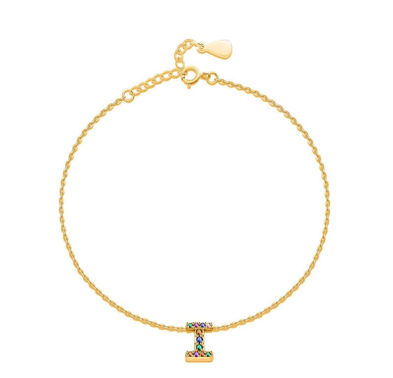 "Initial" Anklet ~ Gold - SophiaJewels