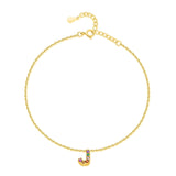 "Initial" Anklet ~ Gold - SophiaJewels