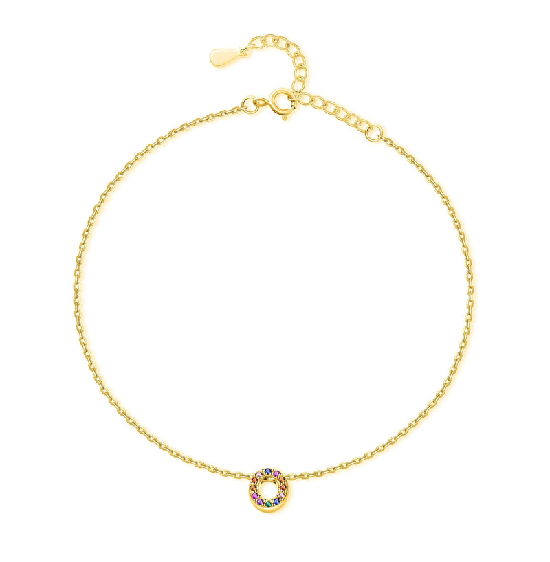 "Initial" Anklet ~ Gold - SophiaJewels