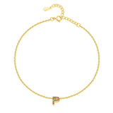 "Initial" Anklet ~ Gold - SophiaJewels