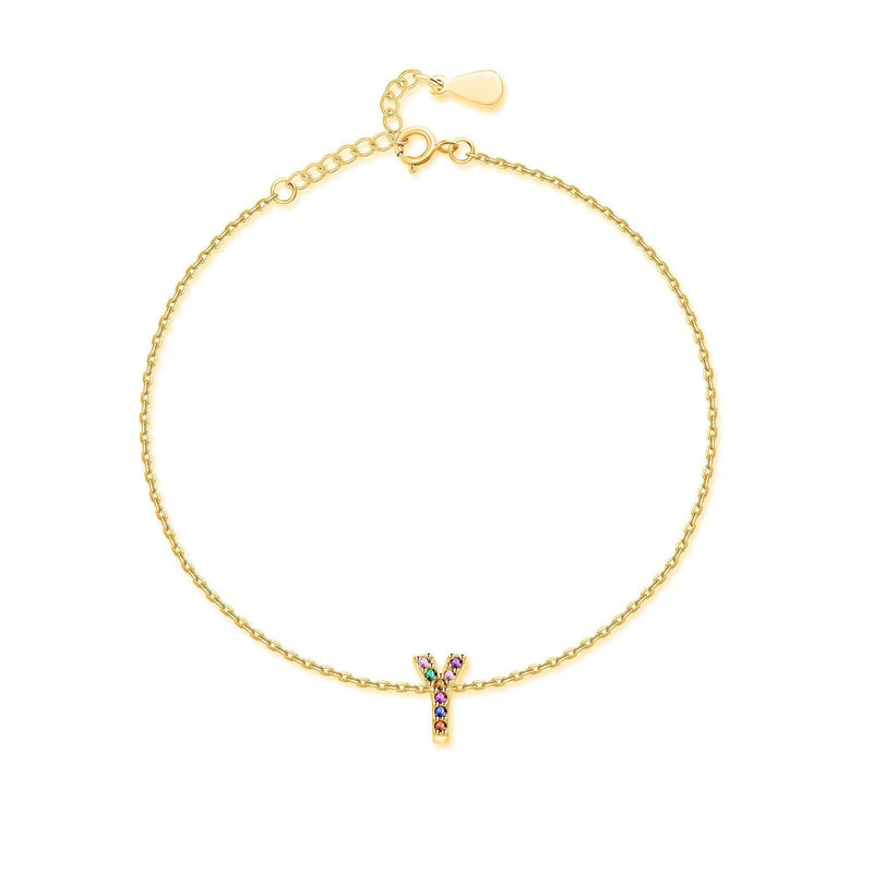 "Initial" Anklet ~ Gold - SophiaJewels