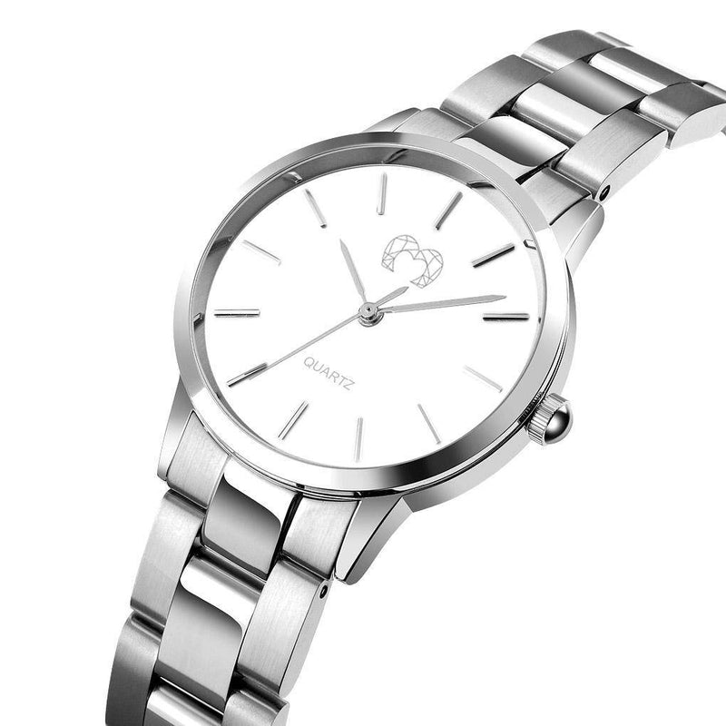 "California" Watch ~ SilverWhite - SophiaJewels