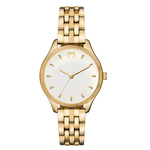 "Cavalier" Watch ~ GoldWhite - SophiaJewels