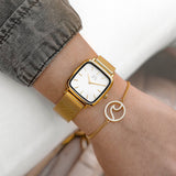 "Minuit" Watch ~ Goldwhite - SophiaJewels