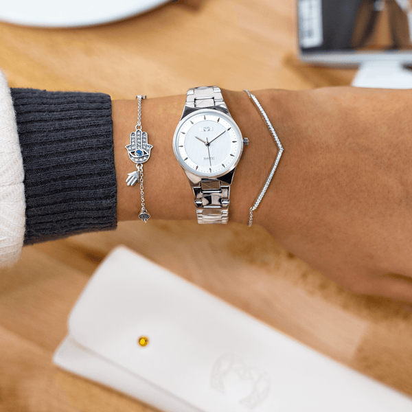 "Petite Bijoux" Watch ~ Silverwhite - SophiaJewels